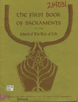 The First Book of Sacraments of the Church of the Tree of Life