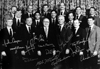 Purdue President Beering with Purdue Alumni Astronauts. 1985