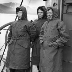 Helen and two women in Alaska